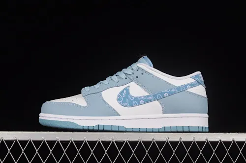 All categories Nk SB Dunk series Nk SB Dunk Low low-cut sneakers F version special price Nk Dunk Low "Green/blue paisley" SB smashed backboard fashion casual sneakers DH4401-101